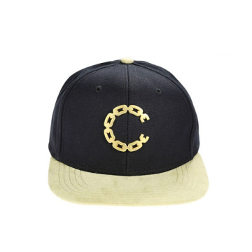 Cotton Black Snapback Hat mit individuellem Logo